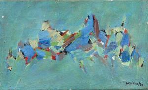 DADERIAN Dikran 1929,Composition verte, bleue et rouge,1929,Adjug'art FR 2017-06-13