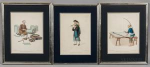 DADLEY John 1767-1817,A Flute-Seller, a Tinworker, and a Man Working at ,Skinner US 2020-04-06