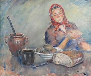 DADLEZ Pawel 1904-1940,Kobieta przy stole,Rempex PL 2010-06-16