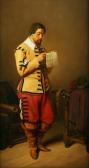 DAEMS Ferdinand 1809-1875,Swordsman studying a Map in an Interior,1834,Tooveys Auction GB 2023-09-06