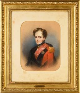 DAFFINGER Moritz Michael 1790-1849,Portrait en buste du prince Eugène d,19th century,Coutau-Begarie 2022-12-19
