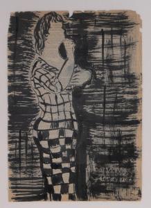 DAGHANI Arnold 1909-1985,standing lady,1962,Burstow and Hewett GB 2017-05-31