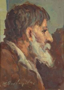 DAGLARIDIS Spyros 1914-1991,Portrait dhomme de profil,Aguttes FR 2013-05-29