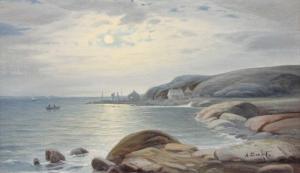 DAHL Anshelm 1897-1964,Moonlit coastline,Tennant's GB 2024-02-09