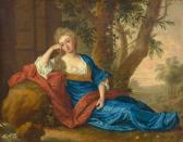 Dahl Michel 1659-1743,Portrait of an elegant lady under a tree,Galerie Koller CH 2018-03-23