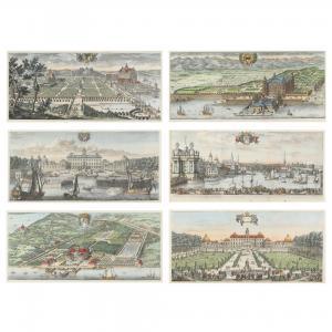 DAHLBERG Erik Jonsson,Six Views of Swedish Garden Estates,1690-1696,Leland Little 2022-03-24