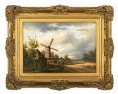 DAHMEN Jakob 1821-1900,Dutch Landscape with a Farm Scene,New Orleans Auction US 2022-03-26