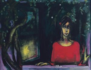 Dahoul Safwan 1961,Young Lady at the Window,1989,Christie's GB 2012-10-24