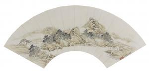 DAI TANG 1673-1755,LANDSCAPE AFTER YAN WENGUI,Sotheby's GB 2016-09-14