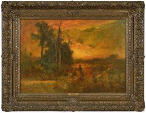 DAINGERFIELD Elliott 1859-1932,Sunset Glory, Blowing Rock, North Carolina,Brunk Auctions 2024-01-10