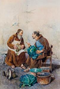 DAINI R 1800-1800,Beszélgetõ szerzetesek,Nagyhazi galeria HU 2012-05-22