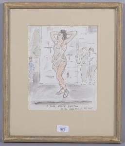 DAINTREY Adrian Maurice 1902-1988,a lady slowly gyrating on the waterfront, New ,Burstow and Hewett 2024-01-25