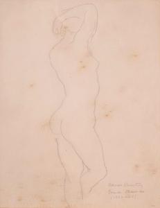 DAINTREY Adrian Maurice,Standing female nude,1924/26,Bearnes Hampton & Littlewood 2024-02-13