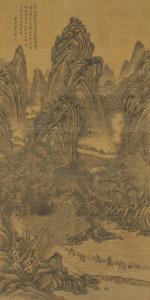 DAKUN ZHAI 1730-1804,Landscape after Guan Tong,Christie's GB 2023-12-02
