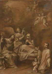 DAL SOLE Giovan Gioseffo 1654-1719,La mort de saint Joseph,Ader FR 2022-05-23