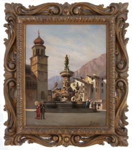 DALBESIO Adolfo 1860-1915,Piazza del duomo Trento,Casa d'Aste Santa Giulia IT 2020-05-23