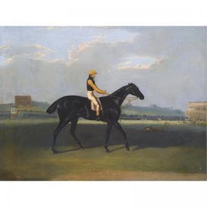 DALBY OF YORK David 1794-1850,ANGLER, A DARK BAY RACEHORSE WITH JOCKEY UP,Sotheby's GB 2009-05-07