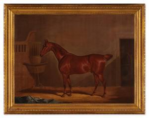DALBY OF YORK David 1794-1850,Portrait of a Chestnut Bay in a Stable,1827,Sotheby's GB 2023-02-01