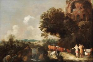 DALENS Dirk I 1600-1676,An Arcadian landscape with shepherds and their flock,Bonhams GB 2019-12-04