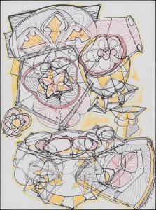 DALEY William P. 1925-2022,Two Abstract Drawings,2014,Skinner US 2022-08-02