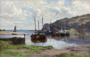 DALGLISH William 1860-1909,Campbeltown Boats at Rest,David Duggleby Limited GB 2023-12-08