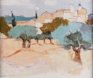 DALL AGNOL Dominique 1931,Bourg Provencal,Bellmans Fine Art Auctioneers GB 2023-11-21