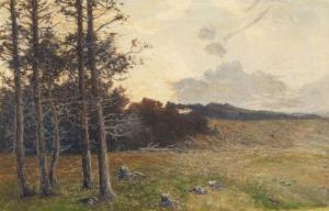 DALL Hans Mathias 1862-1920,Scenery with trees,Bruun Rasmussen DK 2019-03-25