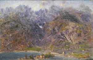 DALLABRIDA Giuseppe Angelico 1874-1959,Senza titolo (Lago di Molveno),Von Morenberg IT 2008-11-29