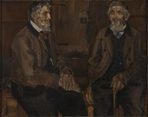 DALLEVES Raphy 1878-1940,Les deux sages,1900-1905,Sotheby's GB 2023-12-12