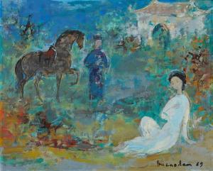 DAM VU CAO 1908-2000,Woman and Horse,1969,Sotheby's GB 2024-03-05