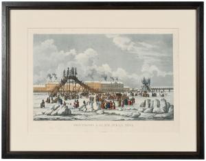 DAMANE DEMARTRAIS Michel Fr 1763-1827,Montagnes à Glace: Sur la Neva,1811,Brunk Auctions 2019-01-26