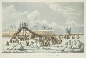 DAMANE DEMARTRAIS Michel Fr,Montagnes a glace sur la Neva and Vue du pont de S,Rosebery's 2021-03-23