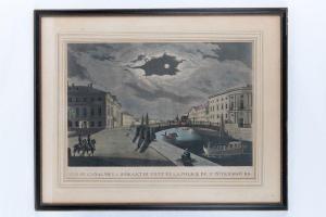 DAMANE DEMARTRAIS Michel Fr 1763-1827,Vue du canal de la Moïka et du pont de la police,Eric Caudron 2019-12-09
