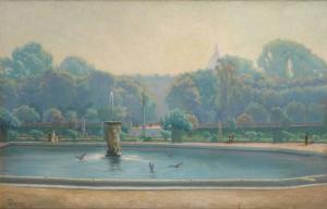 DAMAYE George William 1875,Vue des jardins du Luxembourg,1905,Horta BE 2011-10-10