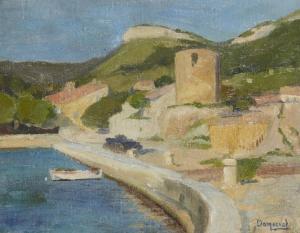 DAMERVAL Henri Edmond 1900-1900,Paysage en bord de mer,Millon & Associés FR 2015-09-23