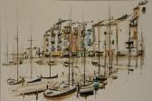 DAMIN Georges 1942,Harbor View, Southern France,Weschler's US 2004-12-04