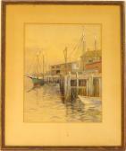DAMISON 1900-1900,New England Harbor Scene,1939,Nye & Company US 2012-06-19