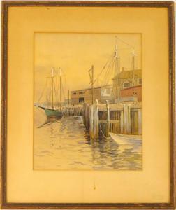 DAMISON 1900-1900,New England Harbor Scene,Nye & Company US 2012-08-15