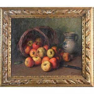 DAMOIS Ernest Eugène,Nature morte aux pommes,Herbette FR 2018-04-22