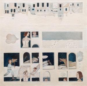DAN Elad,Figures in the window,1977,Tiroche IL 2014-02-01