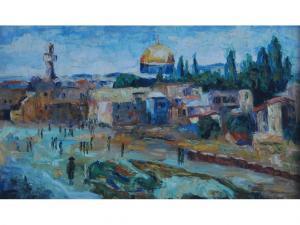 DAN THERESE 1913-1976,View of Jerusalem and the Golden Dome of the Rock,1970,Capes Dunn 2011-10-25