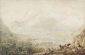 DANBY Francis 1793-1861,Lake and Mountain Landscape,Adams IE 2014-03-09