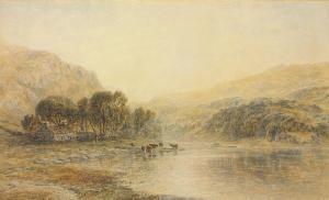DANBY Thomas 1818-1886,Cattle watering at a river,Christie's GB 2008-05-08