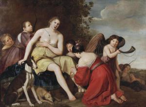 DANCKERTS Johan 1613-1686,Diana and her nymphs preparing for hunt,1640,Christie's GB 2012-11-14