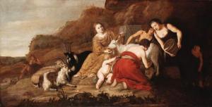 DANCKERTS Johan 1613-1686,The nurturing of Jupiter,Christie's GB 1998-06-03