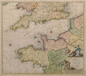 DANCKERTS Justus 1635-1701,Canalis inter Angliae et Galliae,Rosebery's GB 2017-05-20
