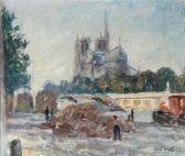 DANCRE Émile 1901-1977,Blick über die Seine auf Notre Dame in Paris,1931,DAWO Auktionen 2008-03-04