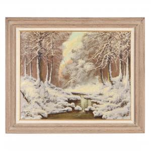 DANDE joseph 1911-1969,Snowy Landscape,Leland Little US 2021-12-16