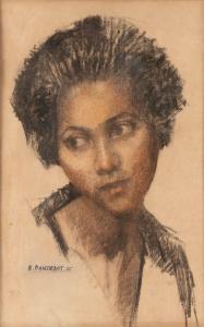 DANDELOT Elisabeth 1898-1995,T portrait de jeune femme,1935,Delorme-Collin-Bocage FR 2022-07-12