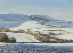 DANDRIDGE Andrew 1953,Over the winter fields to Firle Beacon,Eastbourne GB 2021-04-21